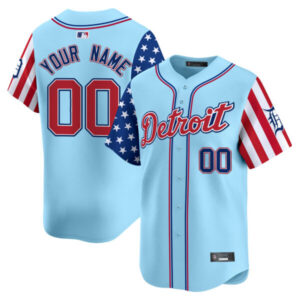 Detroit Tigers 2025 Independence Day Vapor Premier Limited Custom Jersey – All Stitched