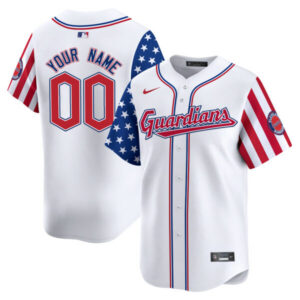 Cleveland Guardians 2024 Independence Day Vapor Premier Limited Custom Jersey – All Stitched