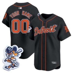 Detroit Tigers Paws Patch Vapor Premier Limited Custom Jersey – All Stitched