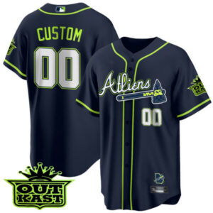 Atlanta Braves Atliens Cool Base Custom Jersey V2 – All Stitched