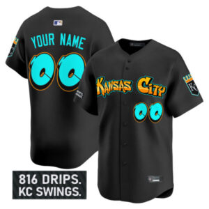 Kansas City Royals ‘Graffiti Crown Drop Edition’ Vapor Premier Limited Custom Jersey – All Stitched