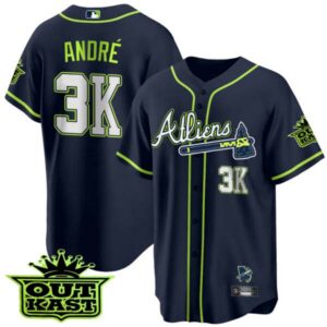 Youth’s Atlanta Braves Atliens Cool Base Jersey – All Stitched