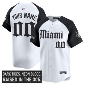 Miami Marlins ‘Gothic Vice Edition’ Vapor Premier Limited Custom Jersey – All Stitched