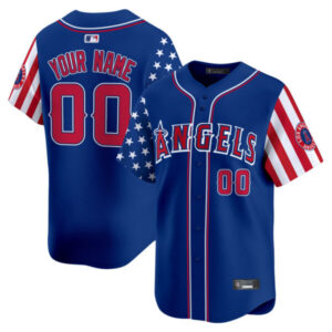 Los Angeles Angels 2025 Independence Day Vapor Premier Limited Custom Jersey – All Stitched