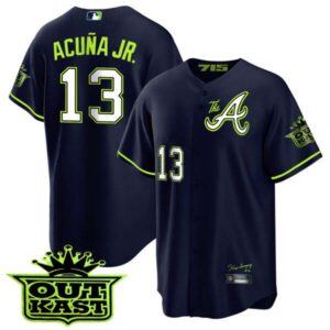 Youth’s Atlanta Braves Atliens The A Cool Base Jersey – All Stitched
