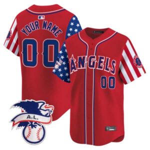 Los Angeles Angels 2024 Fourth of July Vapor Premier Limited Custom Jersey – All Stitched