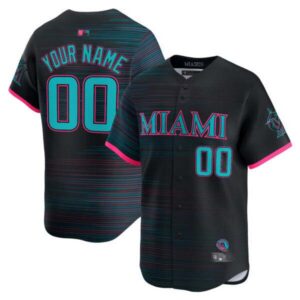 Miami Marlins 2025 City Connect Vapor Premier Limited Custom Jersey – All Stitched