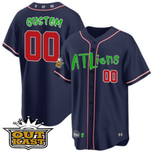 Atlanta Braves Atliens Cool Base Custom Jersey – All Stitched