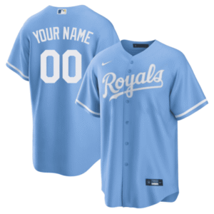 Kansas City Royals Light Blue Custom Jersey – All Stitched