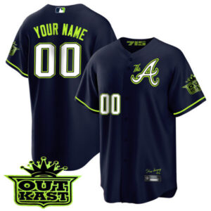 Atlanta Braves Atliens The A Baseball Custom Jersey – All Stitched