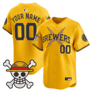 Milwaukee Brewers x One Piece Vapor Premier Limited Custom Jersey – Stitched