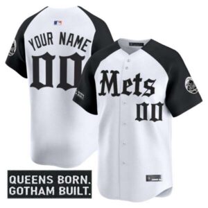 New York Mets ‘Gotham Gothic Edition’ Vapor Premier Limited Custom Jersey – All Stitched