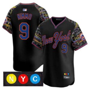 Men’s New York Mets Subway Style Vapor Premier Limited Jersey – Stitched