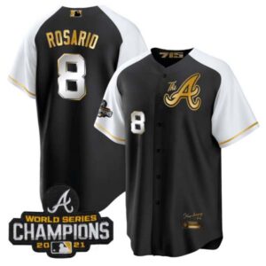 Men’s Atlanta Braves Champions Alternate Gold Cool Base Jersey – All Stitched
