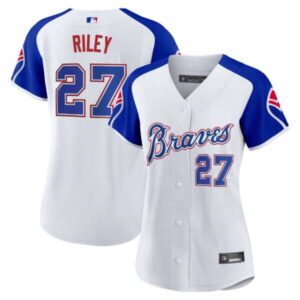 Women’s Atlanta Braves Throwback 1974 – 1982 Baseball Jersey – All Stitched