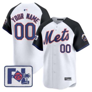 New York Mets 2025 Spring Training Patch Vapor Premier Limited Custom Jersey – All Stitched