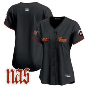 Women’s Mets Nas Illmatic Vapor Premier Limited Jersey V2 – All Stitched