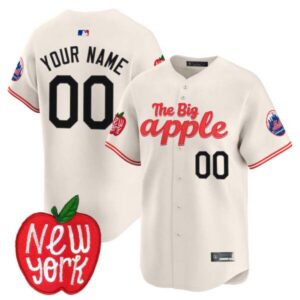 Mets The Big Apple Vapor Premier Limited Custom Jersey – All Stitched