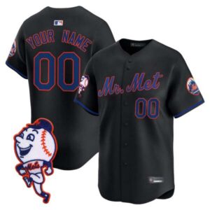 Mets Mr. Met Patch Vapor Premier Limited Custom Jersey – All Stitched