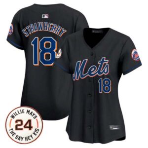 Women’s Mets Willie Mays Patch Vapor Premier Limited Jersey – All Stitched
