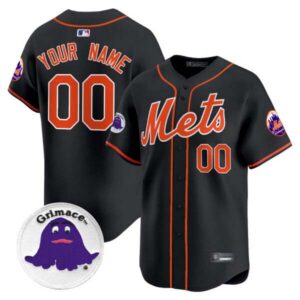 Mets Grimace Vapor Premier Limited Custom Jersey – All Stitched