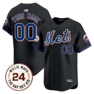Mets Willie Mays Patch Vapor Premier Limited Custom Jersey – All Stitched