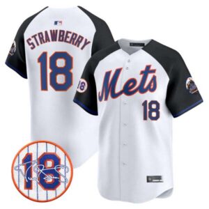 Men’s Mets Darryl Strawberry Patch Vapor Premier Limited Jersey – All Stitched