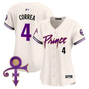Women’s Minnesota Twins Prince Patch Vapor Premier Limited Jersey – All Stitched