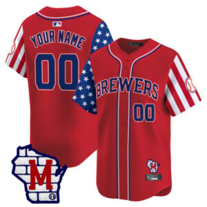 Milwaukee Brewers 2025 Independence Day Vapor Premier Limited Custom Jersey – All Stitched
