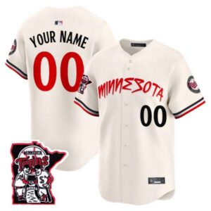 Minnesota Twins Shaking Hands Patch Vapor Premier Limited Custom Jersey – All Stitched