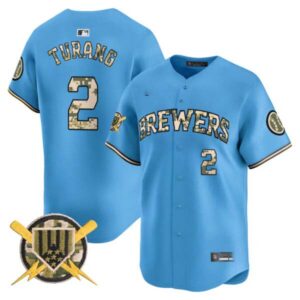 Men’s Milwaukee Brewers Armed Forces Day Vapor Premier Limited Jersey – All Stitched