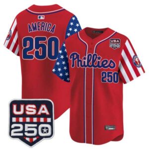 Men’s Philadelphia Phillies America250 Edition Vapor Premier Limited Jersey – All Stitched