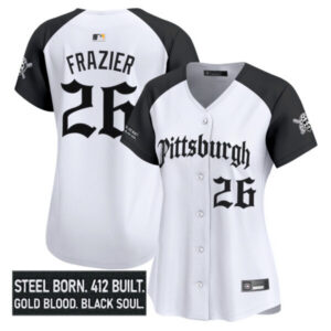 Women’s Pittsburgh Pirates ‘Gothic Steel City Edition’ Vapor Premier Limited Jersey – All Stitched