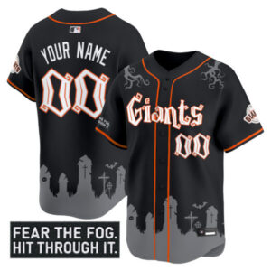 San Francisco Giants ‘Halloween Fog Edition’ Vapor Premier Limited Custom Jersey – All Stitched