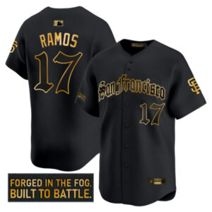 Men’s San Francisco Giants ‘Gothic Fog Edition’ Gold Vapor Premier Limited Jersey – All Stitched