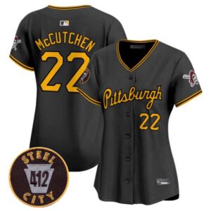 Women’s Pittsburgh Pirates 412 Patch Vapor Premier Limited Jersey V4 – All Stitched