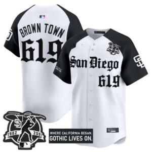 Men’s San Diego Padres ‘Gothic Edition’ Vapor Premier Limited Jersey – All Stitched