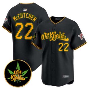 Men’s Pittsburgh Pirates Wiz Khalifa Vapor Premier Limited Jersey – All Stitched