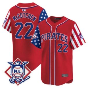 Men’s Pittsburgh Pirates 2024 Fourth of July Vapor Premier Limited Jersey – All Stitched