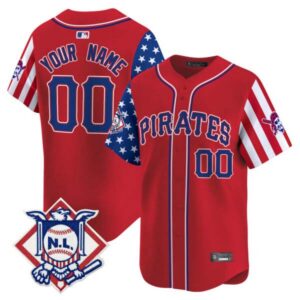 Pittsburgh Pirates 2024 Fourth of July Vapor Premier Limited Custom Jersey – All Stitched