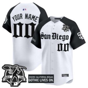San Diego Padres ‘Gothic Edition’ Vapor Premier Limited Custom Jersey – All Stitched