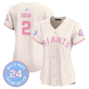 Women’s Unisex San Francisco Giants Bubblegum Pink Vapor Premier Limited Jersey – All Stitched