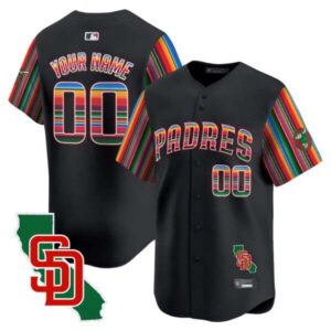 Padres Mexico California Patch Vapor Premier Limited Custom Jersey V6 – All Stitched