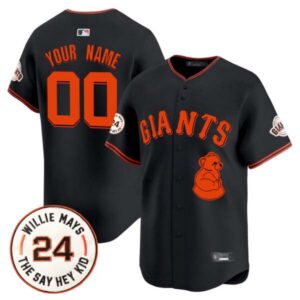 San Francisco Giants 2024 Willie Mays Patch Vapor Premier Limited Custom Jersey V4 – All Stitched