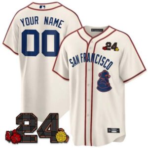 San Francisco Giants 2024 Willie Mays Patch Vapor Premier Limited Custom Jersey V2 – All Stitched