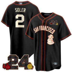 Men’s San Francisco Giants 2024 Willie Mays Patch Vapor Premier Limited Jersey V2 – All Stitched
