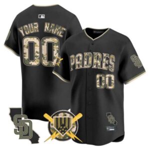 Padres Armed Forces Day Vapor Premier Limited Custom Jersey – All Stitched