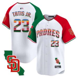 Men’s Padres Mexico California Patch Vapor Premier Limited Jersey V3 – All Stitched