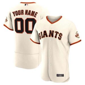 San Francisco Giants Cream Custom Jersey – All Stitched