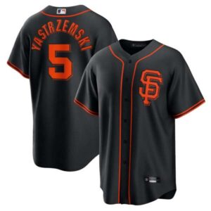 Mike Yastrzemski San Francisco Giants Black Jersey – All Stitched